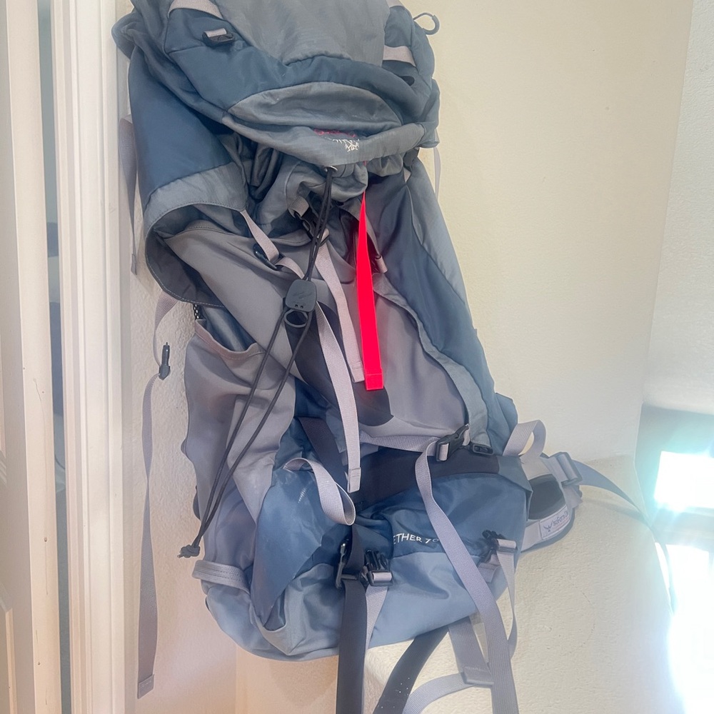 Osprey Aether Plus 70 Backpacking Mens large Hiking Bag Backpack - Picture 5 of 13